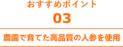 農園で育てた高品質の人参を使用